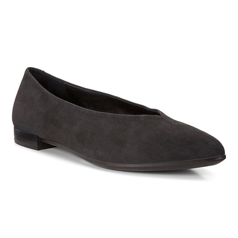 Bailarinas Ecco Shape Pointy Para Mujer,Negras,135768-HAU